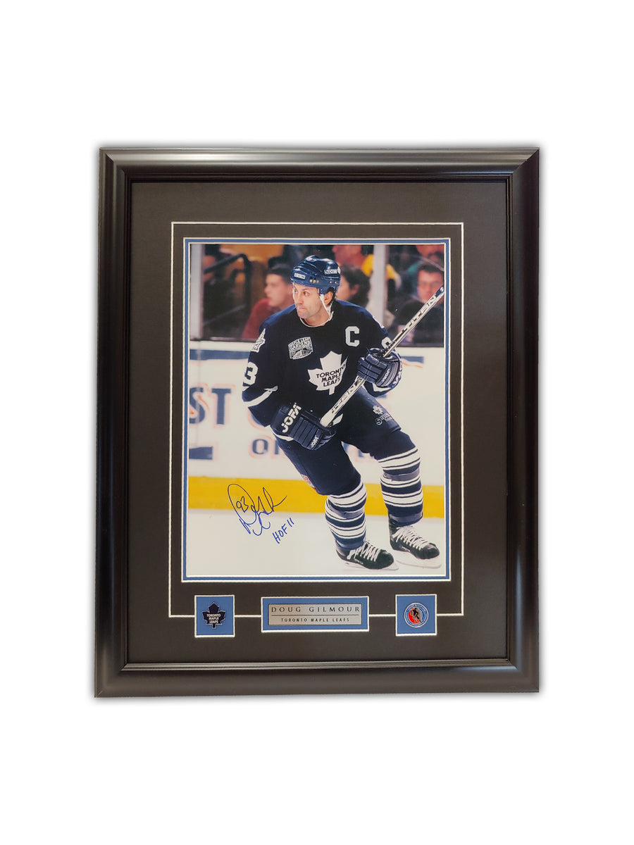 Framed Toronto Maple Leafs Doug Gilmour Autographed Signed Jersey